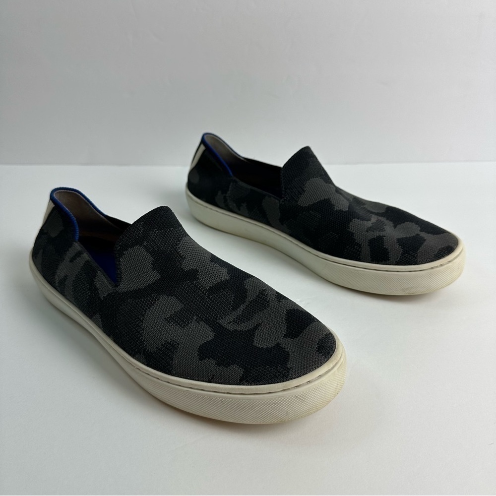 Rothy's The Original Slip On Shoes Sneakers Gray Camouflage Women's 10